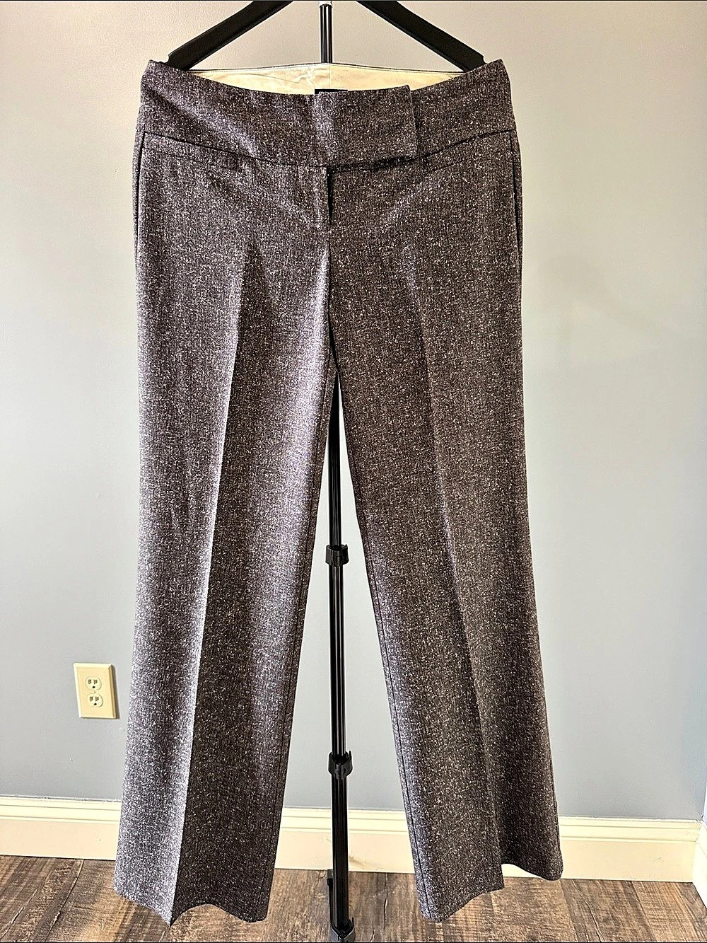 maurices Sparkle Straight Leg Pants in Brown Small Like New